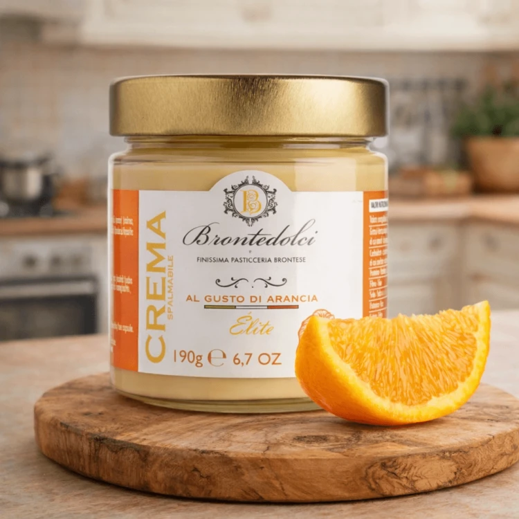 Krem pomarańczowy sycylijski 190g BRONTEDOLCI