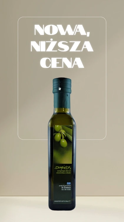 Grecka oliwa z oliwek z pierwszego tłoczenia na zimno 250ml
