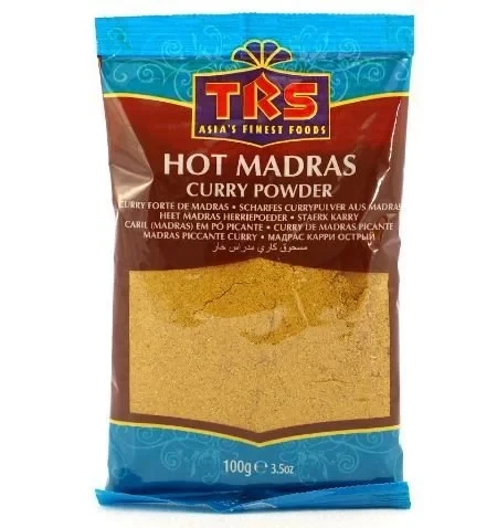 Hot Madras curry w proszku 100g TRS