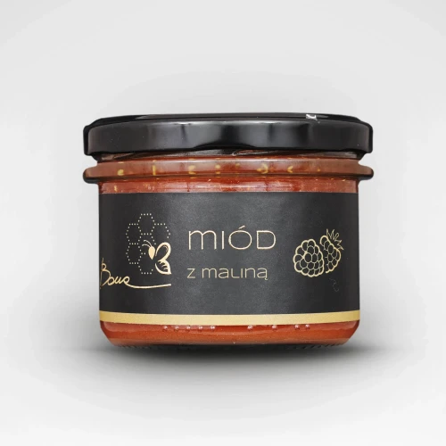 Miód kremowany z maliną 245g BONA