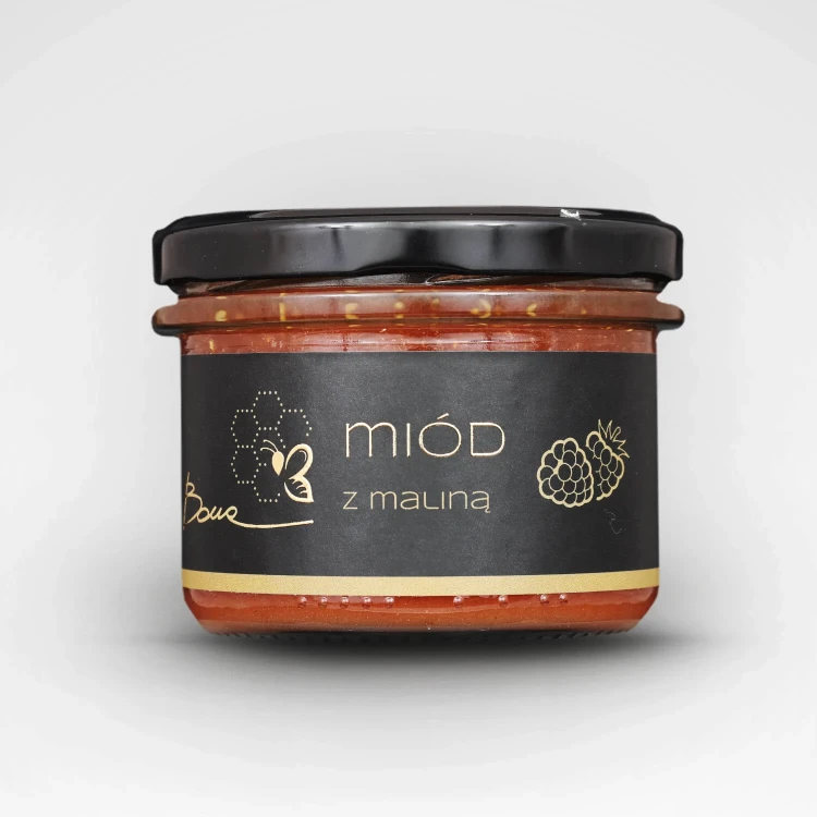 Miód kremowany z maliną 245g BONA