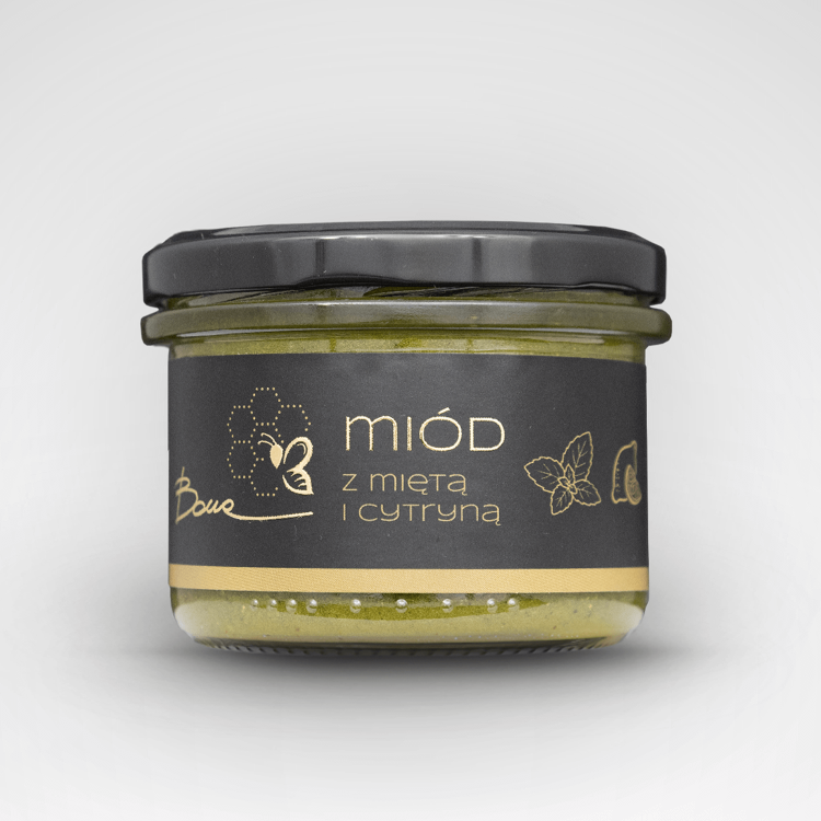 Miód kremowany z miętą i cytryną 245g BONA