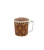 Kubek porcelanowy z metalowym zaparzaczem i pokrywką 450ml FESTUM