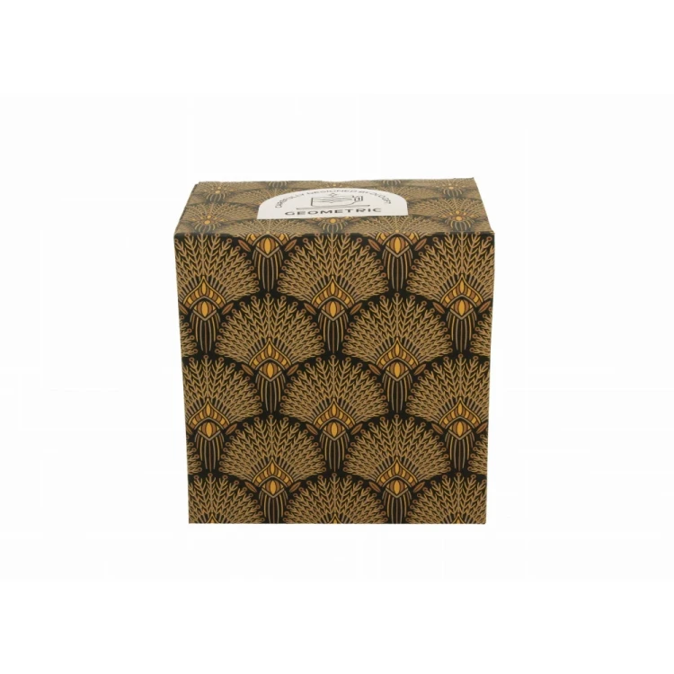 opakowanie ozdobne do kubka porcelanowego z metalowym zaparzaczem i pokrywką 450ml VERDIGO