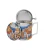 Porcelanowy kubek z metalowym zaparzaczem i pokrywką 450ml MODERN ESPANIA
