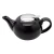 dzbanek ceramiczny z zaparzaczem - czarny/połysk 750ml
