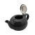 dzbanek ceramiczny z zaparzaczem - czarny/połysk 750ml