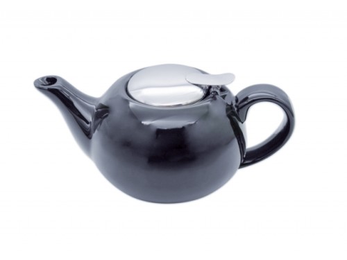 Dzbanek ceramiczny z zaparzaczem - grafit/połysk 750ml