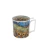 Porcelanowy kubek z metalowym zaparzaczem i pokrywką 450ml MODERN SUNFLOWER FIELD