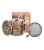 Porcelanowy kubek z metalowym zaparzaczem i pokrywką 450ml MODERN SWEET CITY