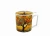 Porcelanowy kubek z metalowym zaparzaczem i pokrywką 450ml MODERN TREE