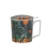 Porcelanowy kubek z metalowym zaparzaczem i pokrywką 450ml MODERN TWISTED TREES