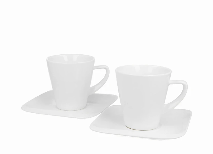 Komplet porcelanowych filiżanek ze spodkami - 250ml INFINITY zapakowanych w eleganckie pudełko