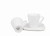 Komplet porcelanowych filiżanek ze spodkami - 250ml INFINITY zapakowanych w eleganckie pudełko