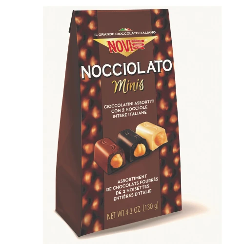 Włoskie Mini Praliny z Całymi Orzechami Mix 130g NOVI NOCCIOLATO Minis