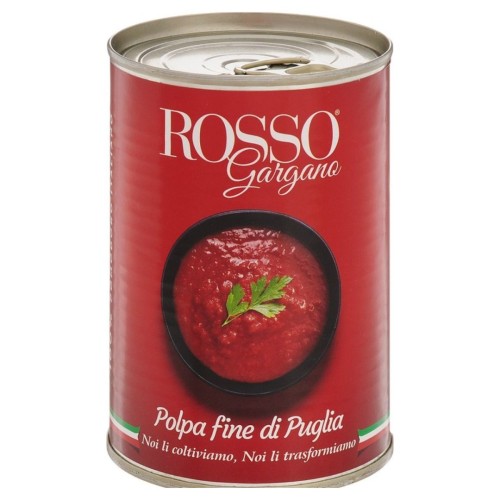 Włoska Pulpa Pomidorowa Polpa fine di Puglia 400g ROSSO GARGANO