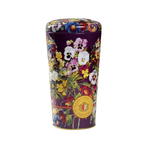 Herbata czarna cejlońska liściasta, smakowa - Puszka Vase Of Pansies – 150g Chelton
