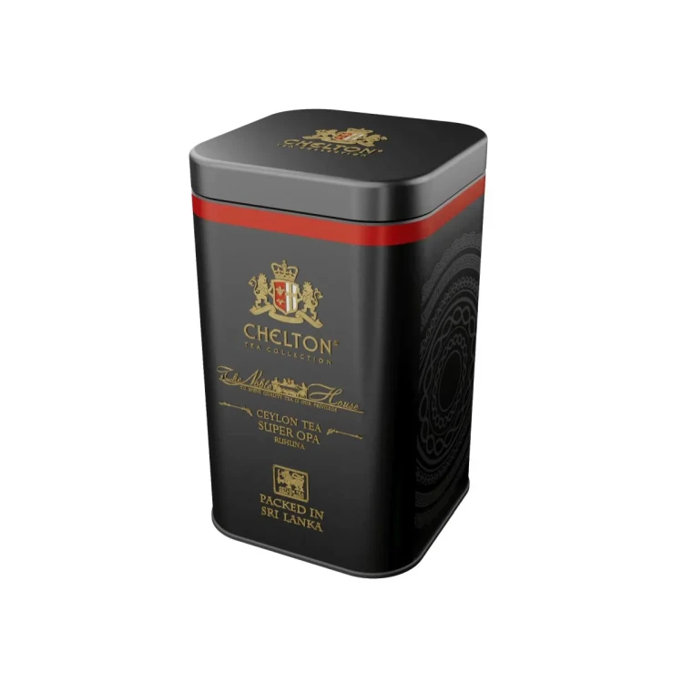 Herbata czarna cejlońska liściasta Super OPA - puszka 100g - Chelton Noble House