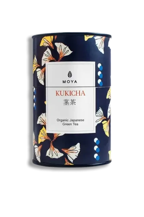 Japońska Herbata zielona KUKICHA BIO 60g Moya w puszcze