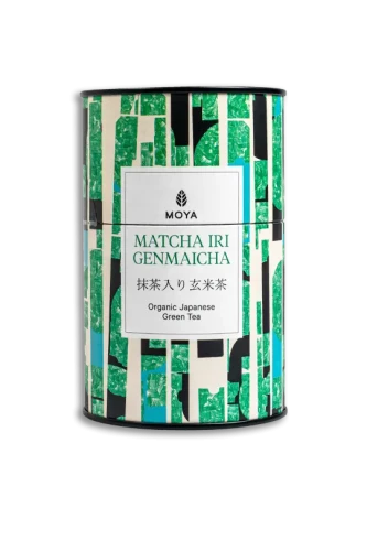 Japońska Herbata zielona IRI GENMAICHA BIO 60g Moya w puszcze