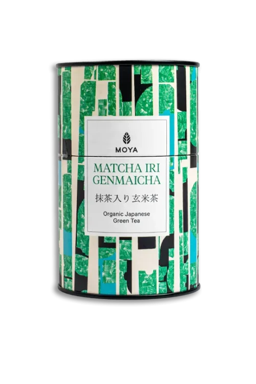 Japońska Herbata zielona IRI GENMAICHA BIO 60g Moya w puszcze
