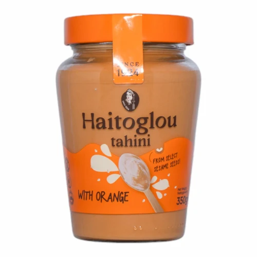 Grecka pasta sezamowa Tahini z pomarańczą 350g Haitoglou