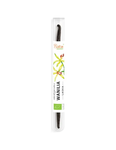 Wanilia laska w szklanej tubie BIO - 1szt-19cm