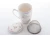 Porcelanowy kubek z zaparzaczem i pokrywką 350ml CR3-15 Lawenda