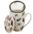 Porcelanowy kubek z zaparzaczem i pokrywką 360ml MUSZLE