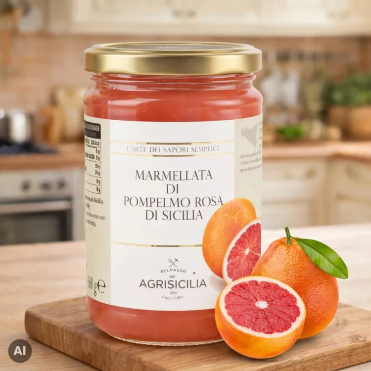 Sycylijska Konfitura z Czerwonego Grejpfruta 360g AGRISICILIA
