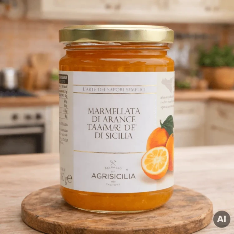 Sycylijska Konfitura z Gorzkich Pomarańczy 360g