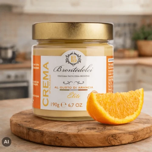 Krem pomarańczowy sycylijski 190g BRONTEDOLCI