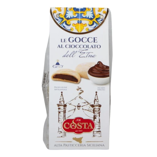 Sycylijskie Kruche Ciastka z Kremem czekoladowym 120g COSTA DOLCI