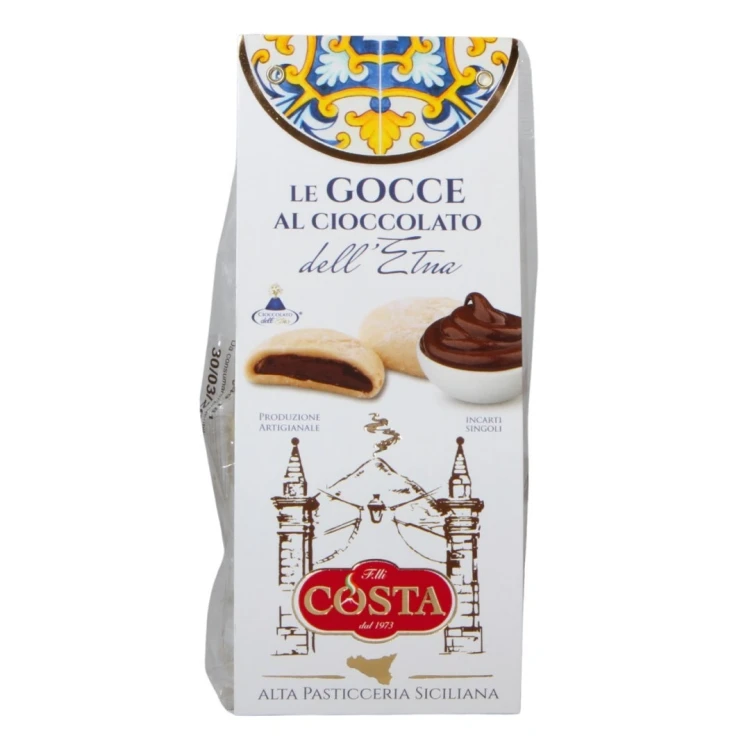 Sycylijskie Kruche Ciastka z Kremem czekoladowym 120g COSTA DOLCI