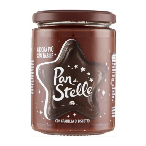 Włoski krem orzechowo-czekoladowy z ciasteczkami 580g PAN DI STELLE