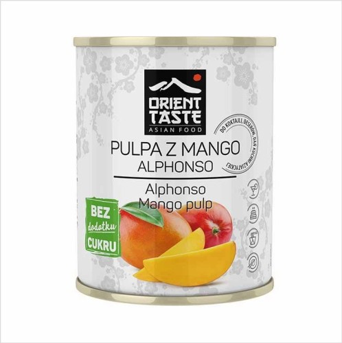 Puree z mango (Pulpa mango) Alphonso 850g ORIENT TASTE